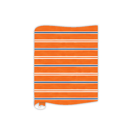 Orange and Blue Stripe Runner