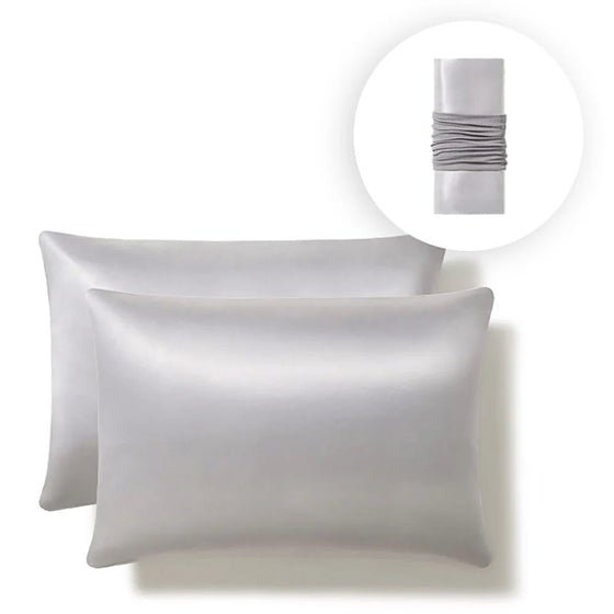 Set of 2 Satin Standard Pillow Cases