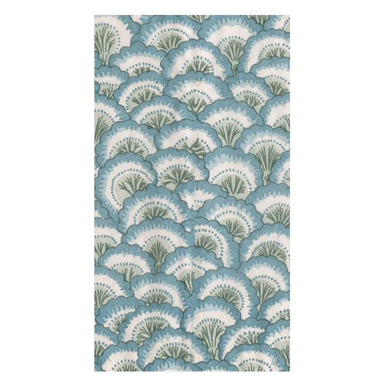 Blue Pontchartrain Scallop Guest Napkins