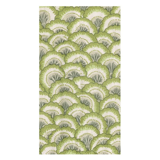 Green Pontchartrain Scallop Guest Napkins