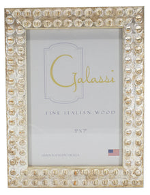  Silver Brick Italian Wood Frame 4x6