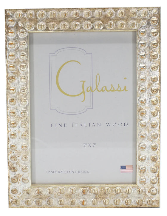 Silver Brick Italian Wood Frame 4x6