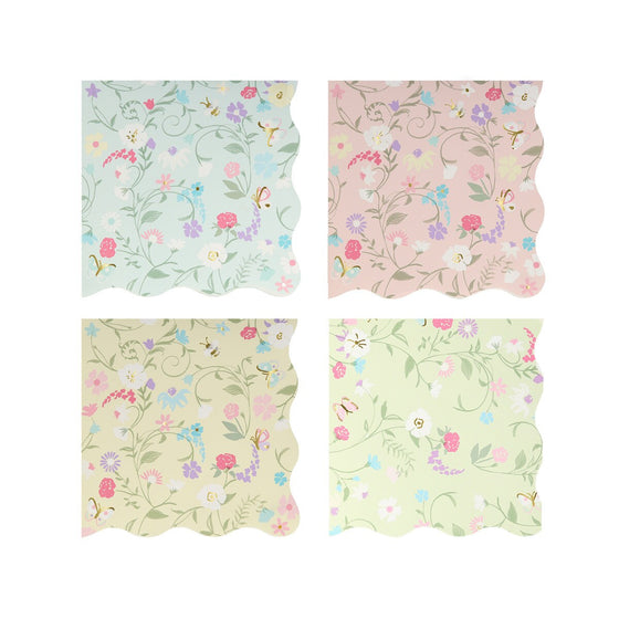 Laduree Floral Small Napkin