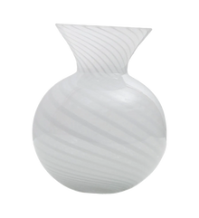  White Stripe Bud Vase