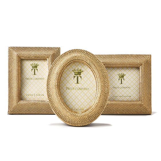 Golden Dot Picture Frames 3 Assorted Sizes