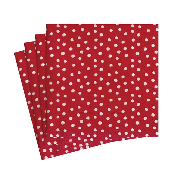 Small Dots Red Luncheon Napkin