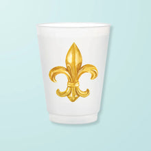  Gold Fleur De Lis Frosted Cup