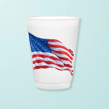  American Flag Frosted Cup