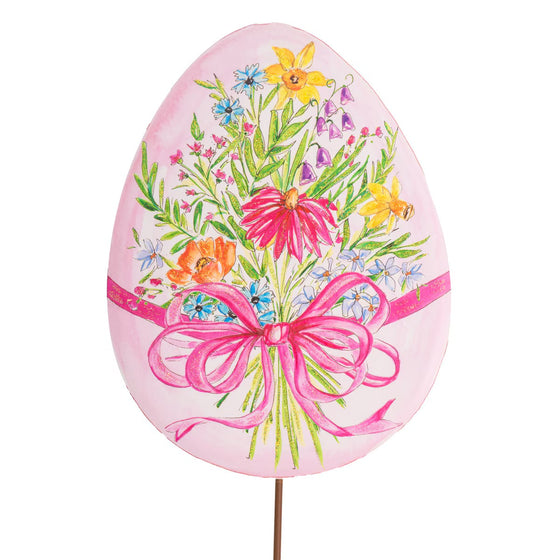 Floral Easter Egg Stake