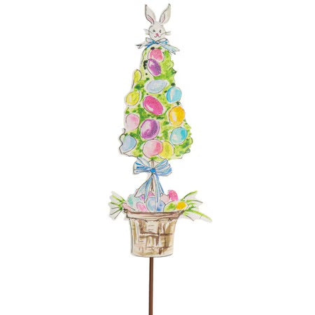 Basket Egg Topiary Yard Stake or Hanger