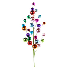  31" Multicolor Ball Ornament Spray