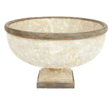  Santorini White and Antique Gold Bowl