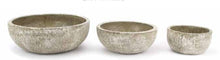  Round Grey Fleck Planter Bowls 3 Sizes