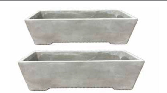 Stonewash Rectangular Planter 2 Sizes