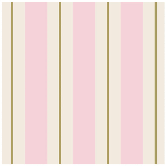 Pink and Gold Awning Stripe Guest