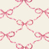 Pink Bow Lattice Guest Napkin