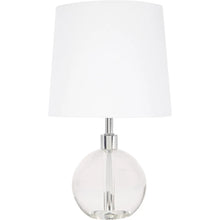  Nyla Crystal Orb Lamp w/ Linen Shade