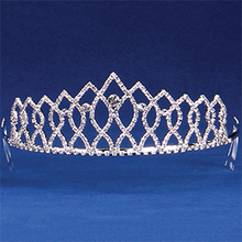  Rhinestone Tiara 2.25"H