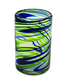  Swirl Glass Tumbler 5"H x 3" D