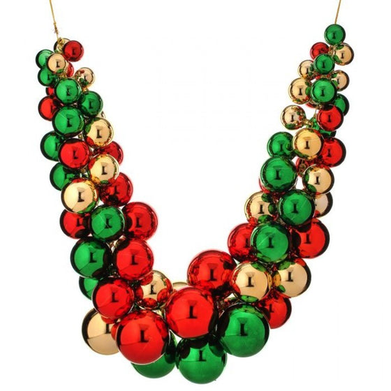 52" Mixed Ball Swag Garland Red/Green/Gold