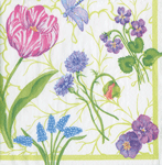  Floral Majolica Boxed Cocktail Napkin