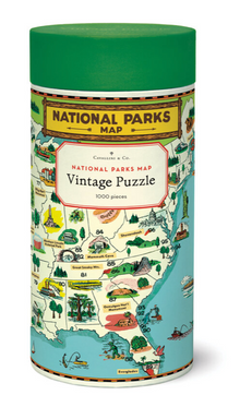  National Parks Map 1,000 Piece Puzzle