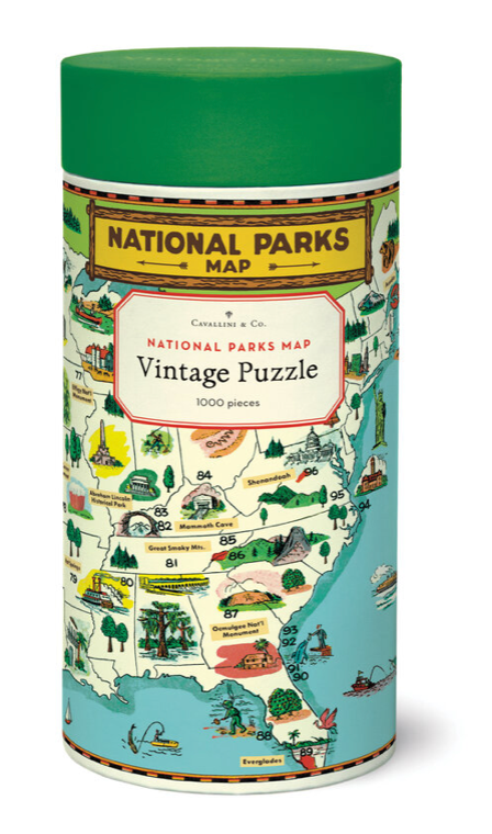 National Parks Map 1,000 Piece Puzzle
