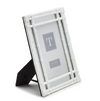 High Gloss White Bamboo Picture Frame 5x7