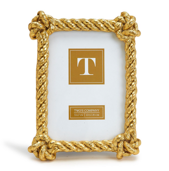 Golden Rope Photo Frame 5x7