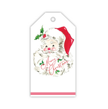  Red Vintage Santa Gift Tags