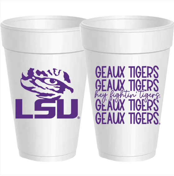 LSU Foam Cups