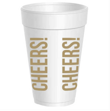  Gold Cheers Foam Cups