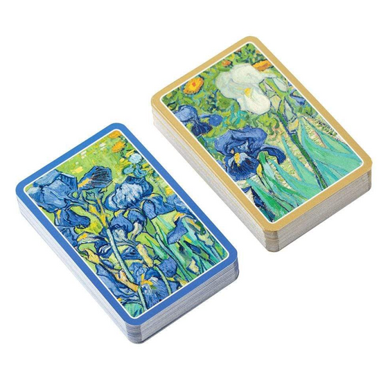 Van Gogh Irises Large Type Bridge Playing Cards