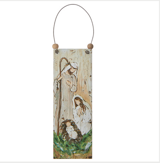 Holy Family Ornament 7"