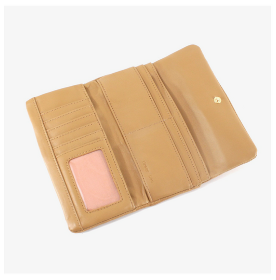 Camel Leather Clutch