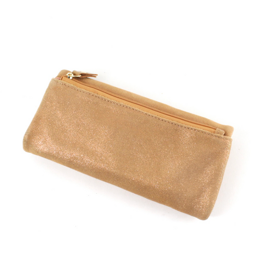 Camel Leather Clutch