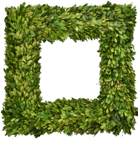 Boxwood Country Manor Wreath 20" Square