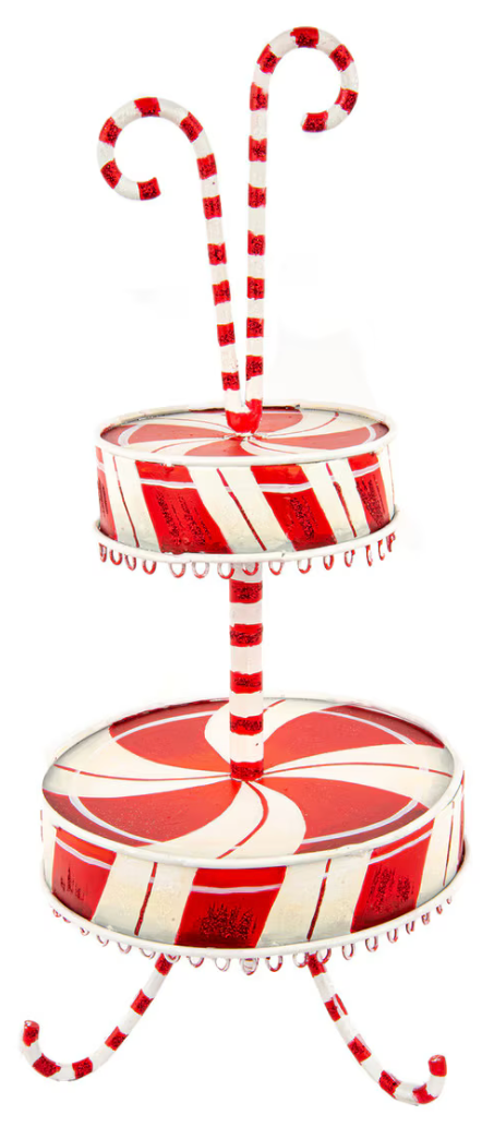 Holiday Candy Two Tiered Server