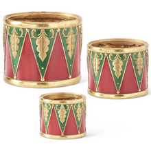  Red and Green Resin Nesting Drum Container