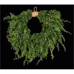 24" Juniper Berry Wreath with Jute Wrap