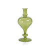 Venetian Spiral Turnip Shape Vase Green