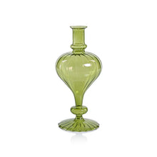  Venetian Spiral Turnip Shape Vase Green