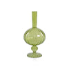 Venetian Spiral Onion Shape Vase Green