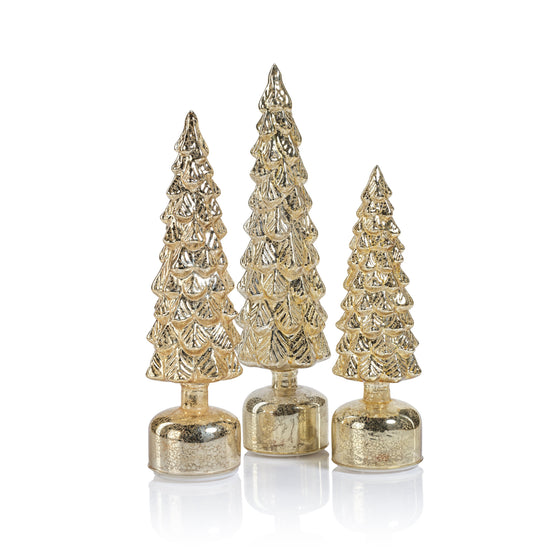 Mountain Pine Rotating Antique Gold Treee