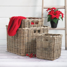  Square Rattan Storage Baskets 3 Sizes