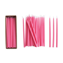  10" Unscented Thin Taper Candles in Box, Set of 24