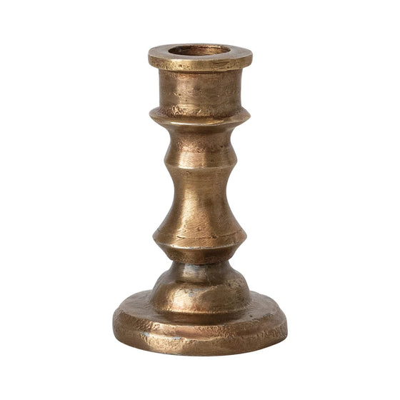 2.5" Antique Brass Finish Taper Holder