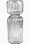 Ribbed Bulb Vase