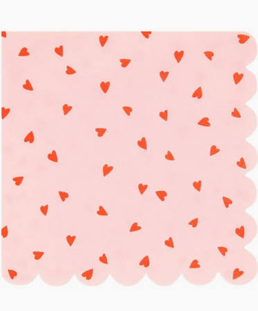 Heart Pattern Large Napkin