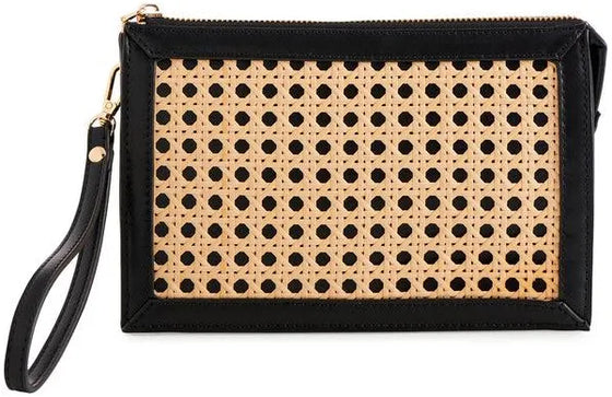 Soleil Rattan Wristlet